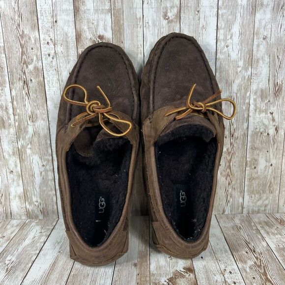 Ugg fleece shearling moc Mens 13‎ - Picture 4 of 5
